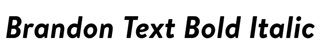 Brandon Text Bold Italic